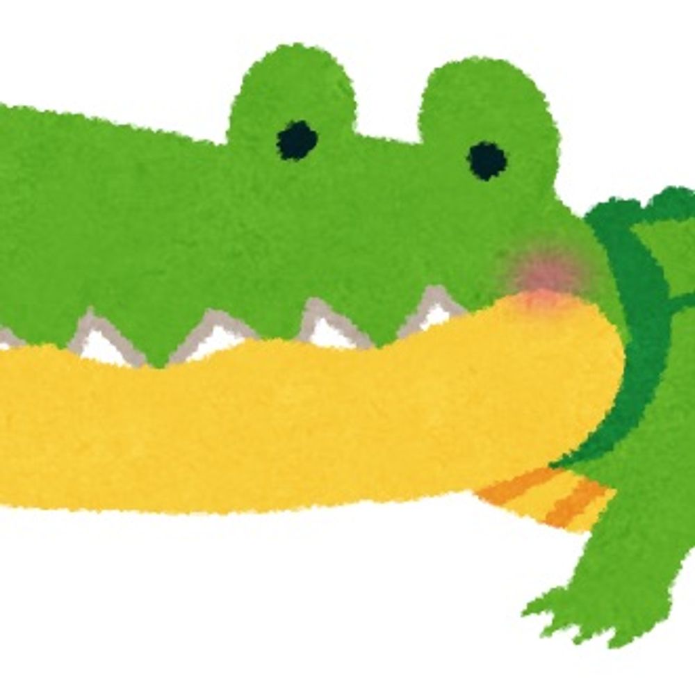 🐊<ﾋﾟﾗﾌ）
