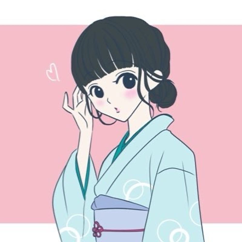 白藍@着物