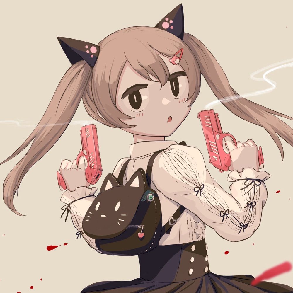 Engel with a shotgun