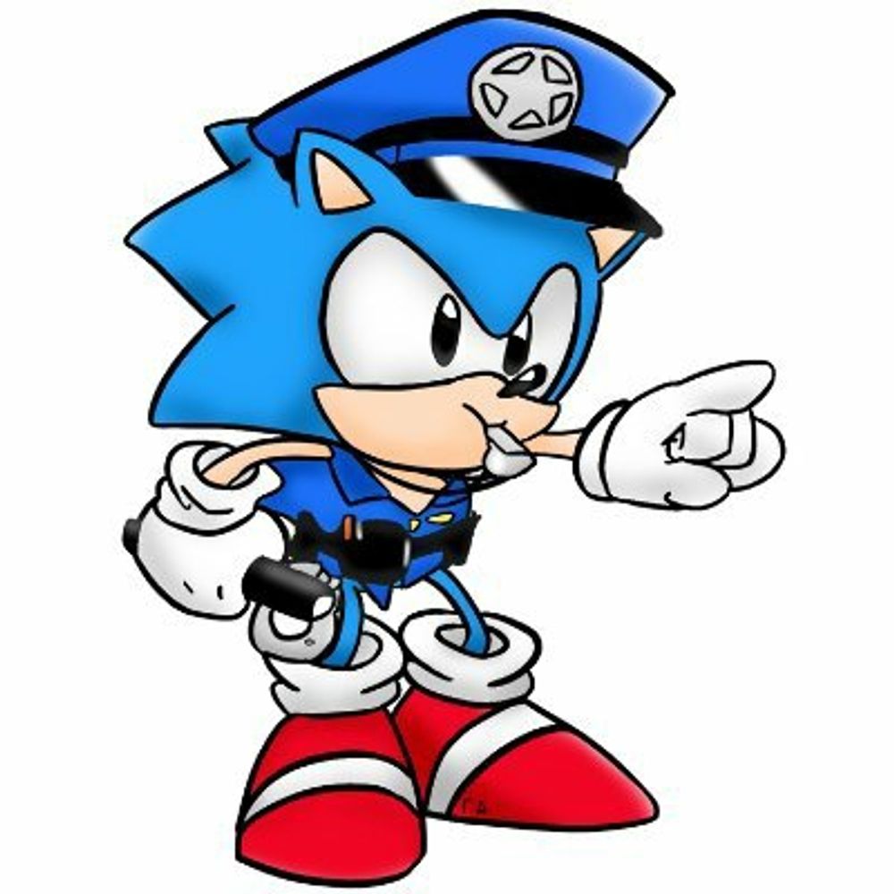 Blue Lives Matter Sonic