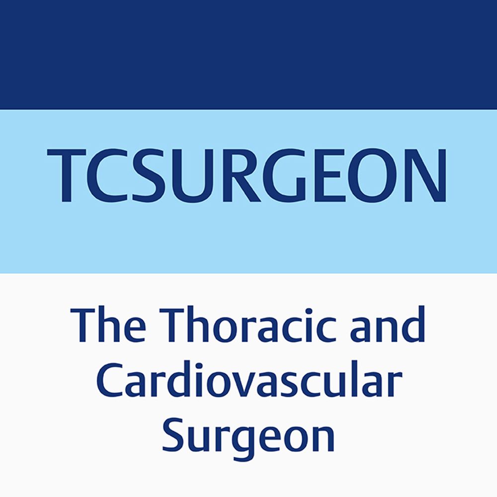 The Thoracic and Cardiovascular Surgeon