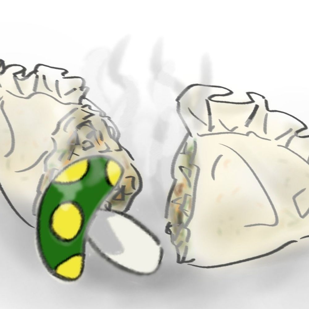 버섯 만두