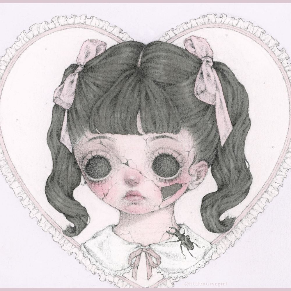 girl with big eyes and unsettling thoughts