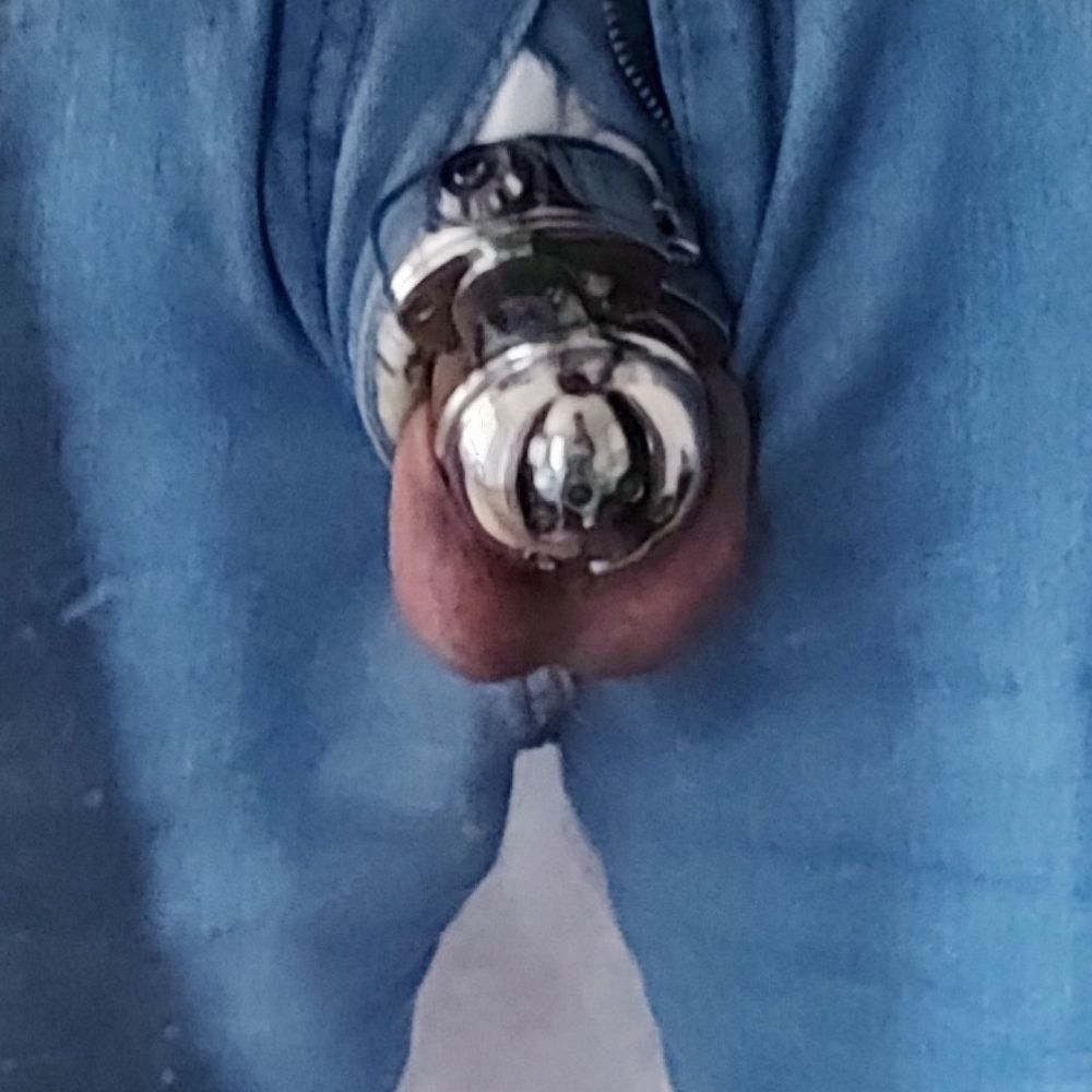 Cowboy Locked in Chastity