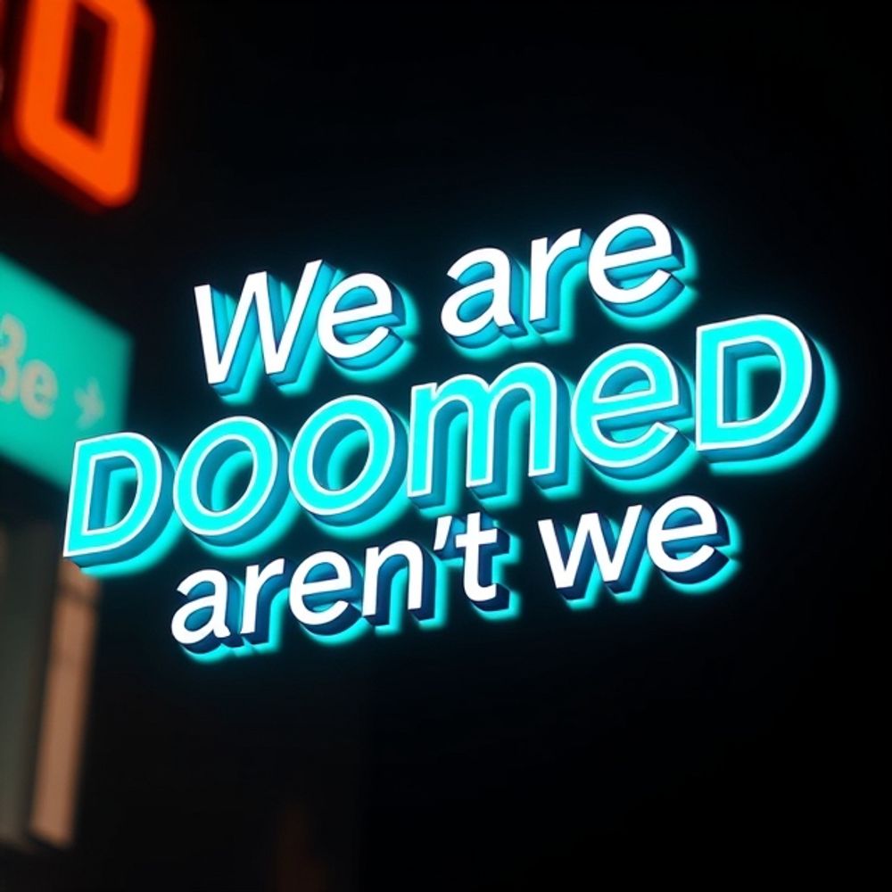 We’re doomed, aren’t we?