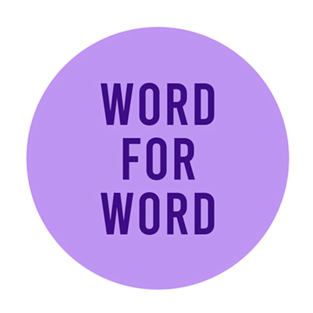 WORD FOR WORD