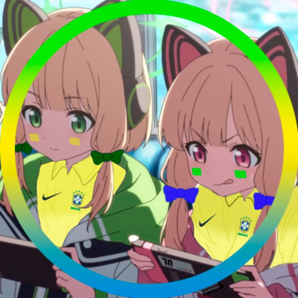 midori e momoi 💛💚