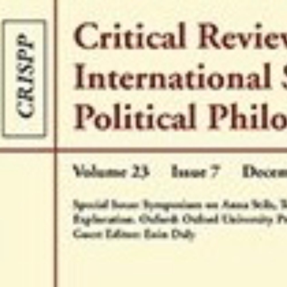 Critical Review of Social and Political Philosophy