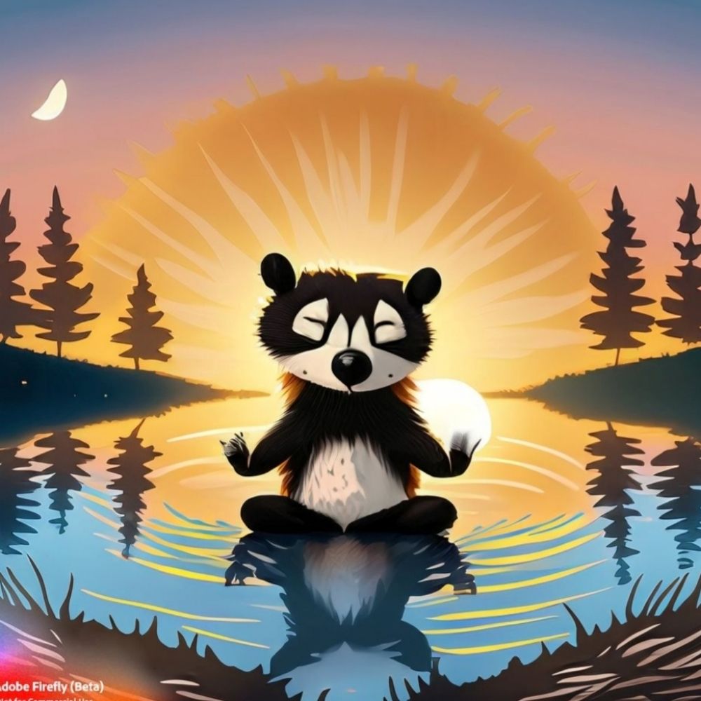 Meditating Honey Badger
