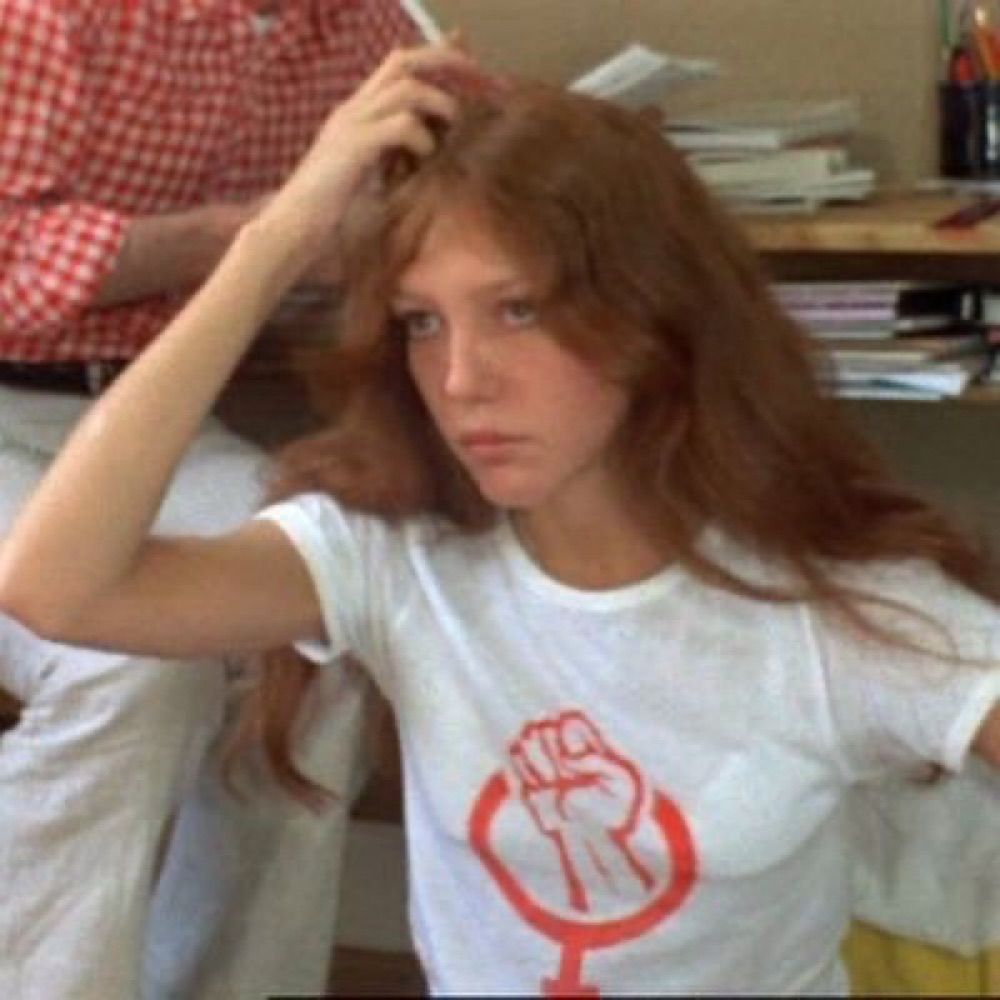 sullen girl