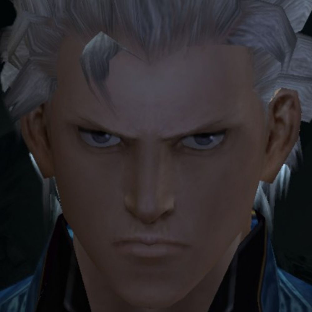 chewing on vergil's legs