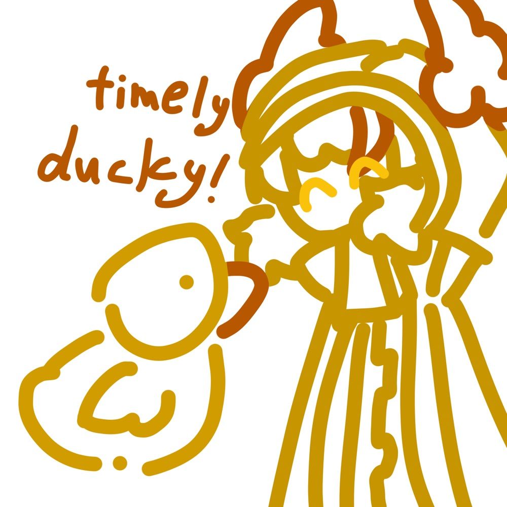 timely ducky! 🐥