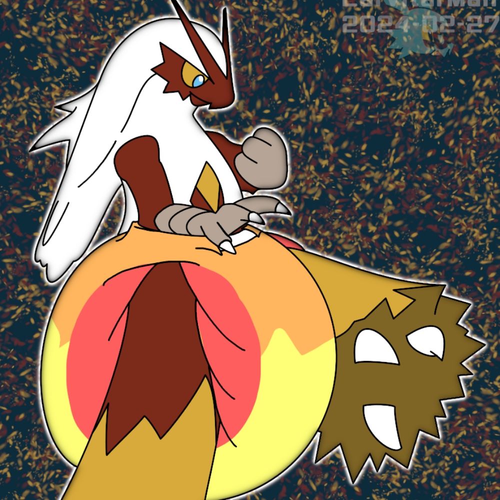 A diapered blaziken :3