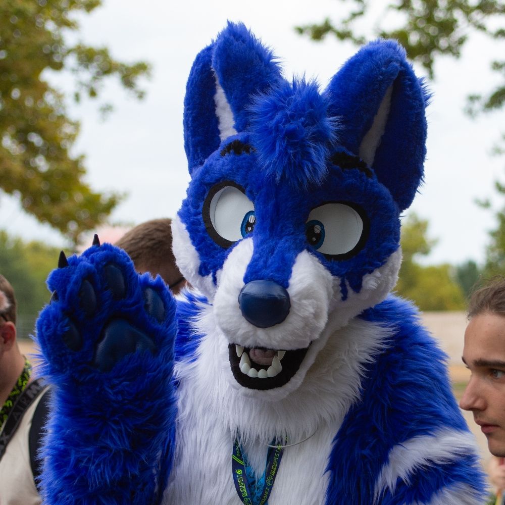Blue Lightning Wolf