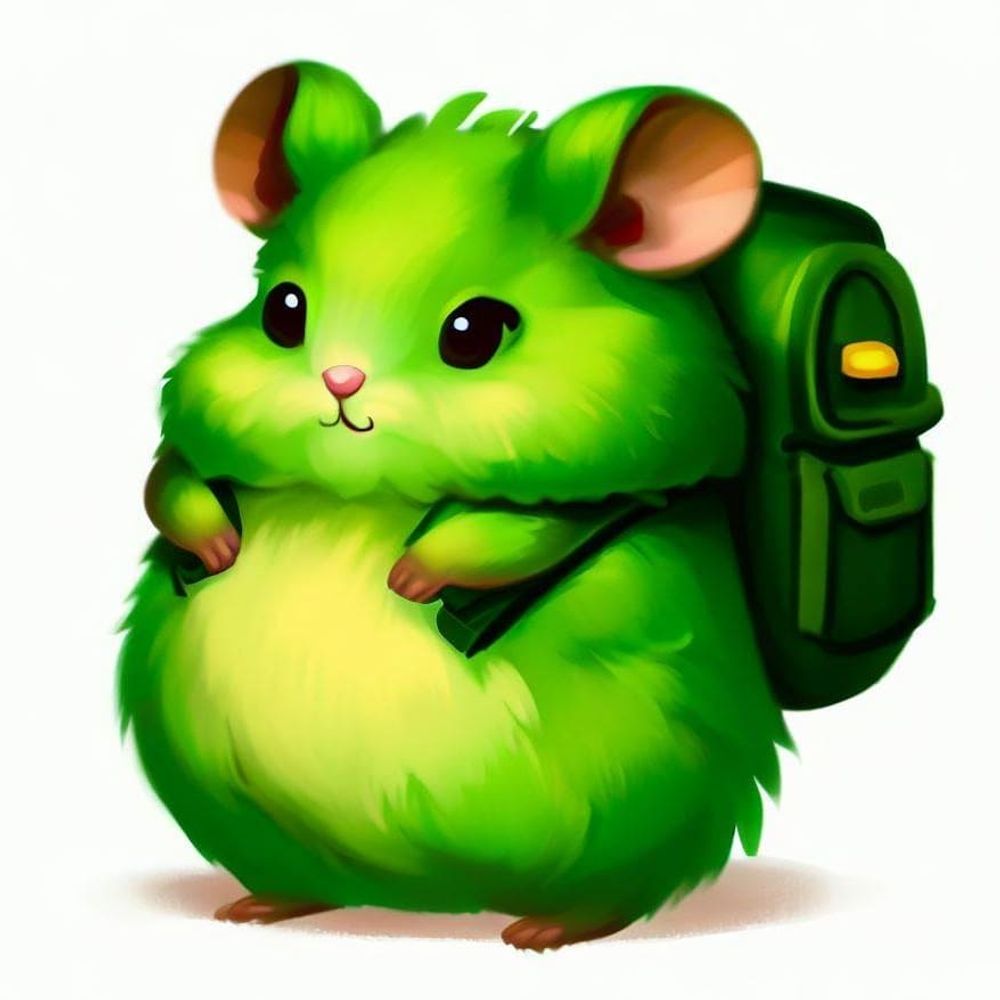 Beladener Hamster 