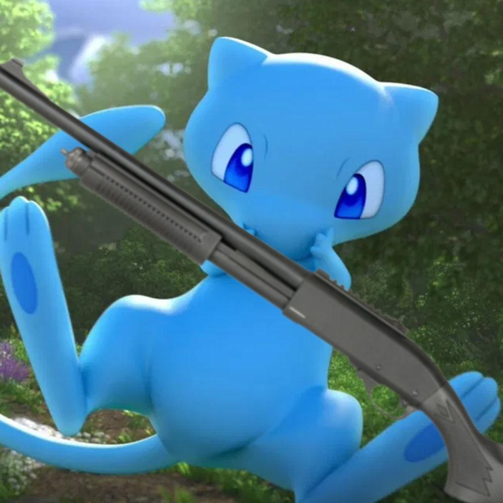 Mew con escopeta (Zeflong)