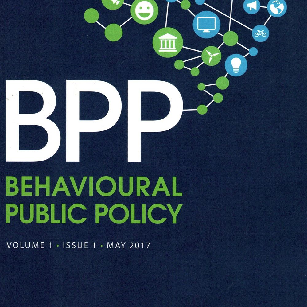 Behavioural Public Policy