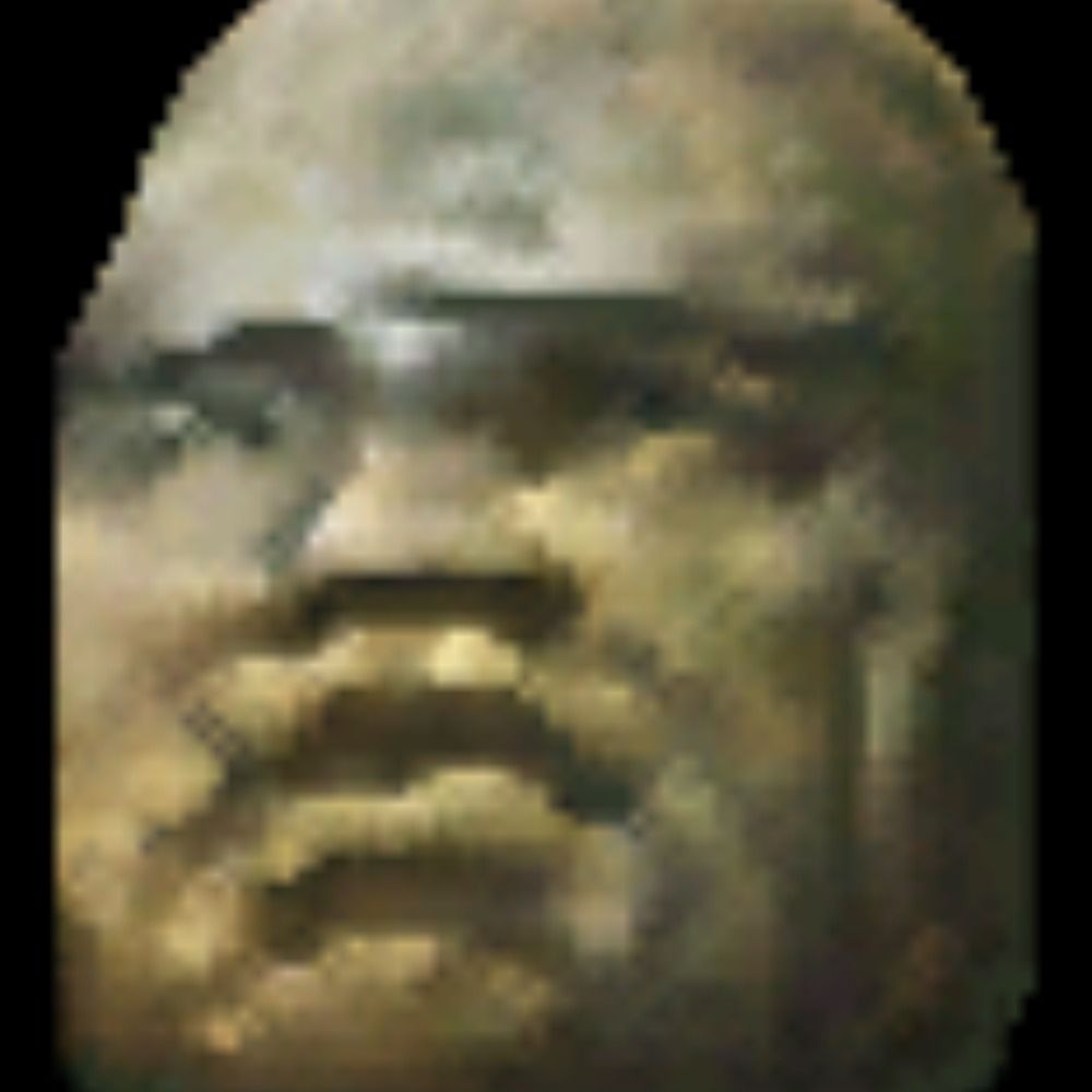 colossal stone head