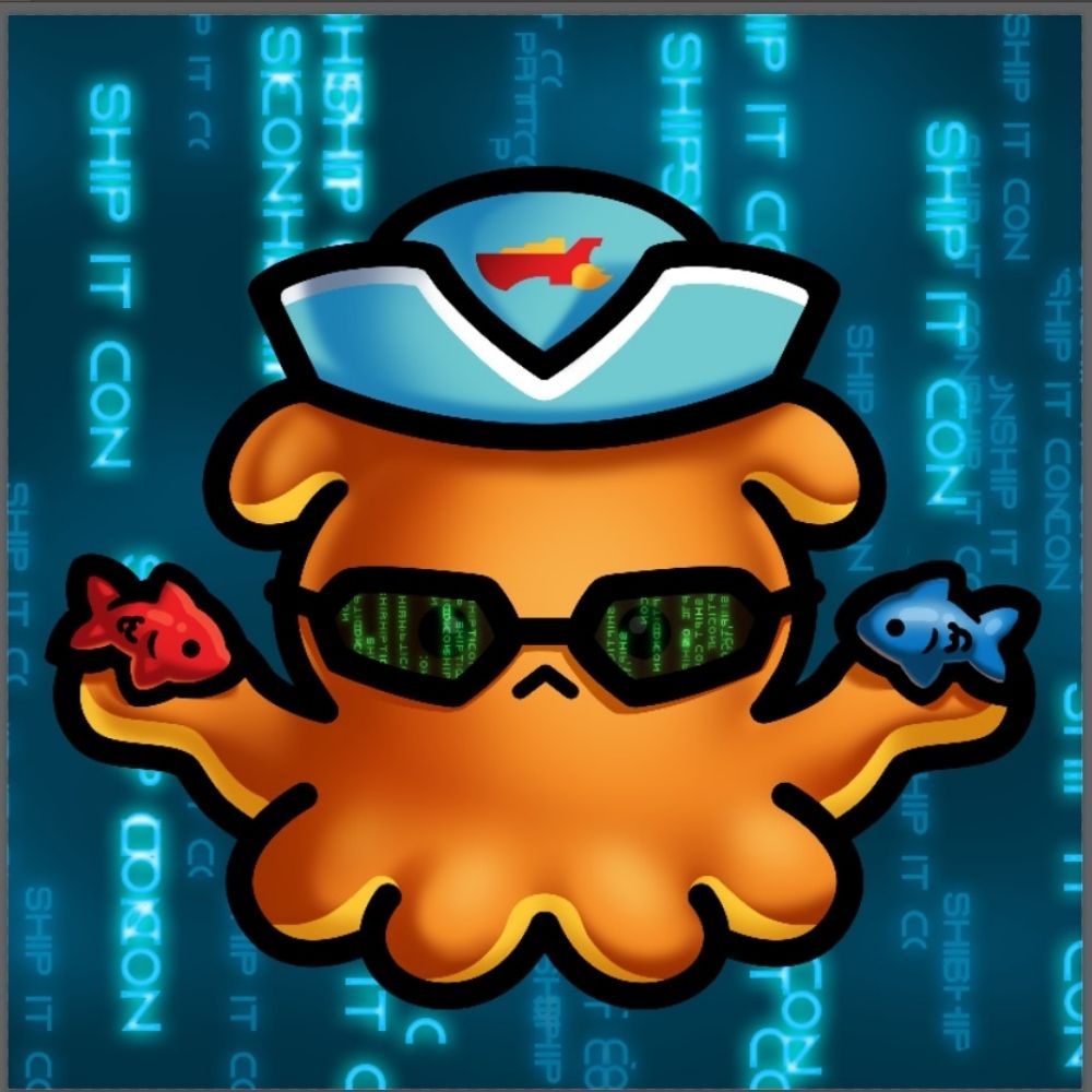 Squishy, the code shipping squid.