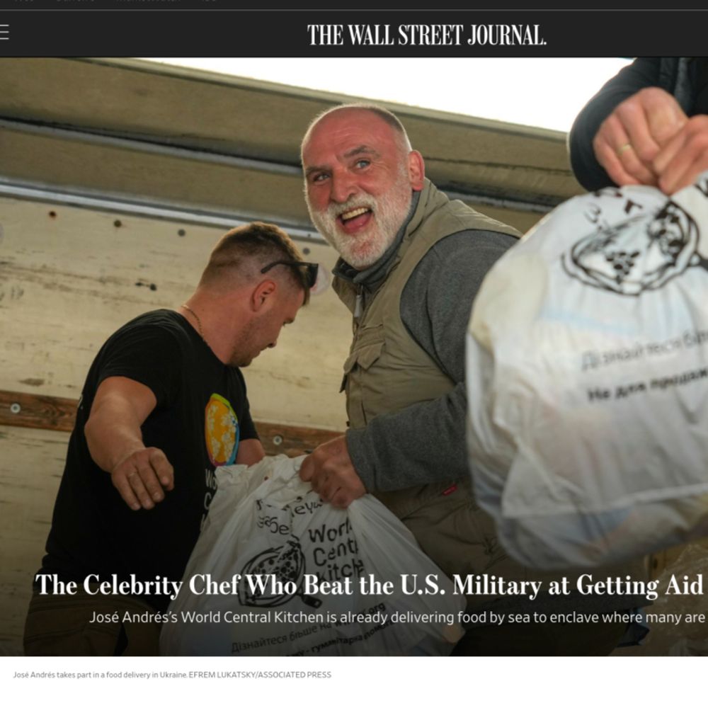 INFO ONLY on Jose Andres + WCK aidwashing/liabilities