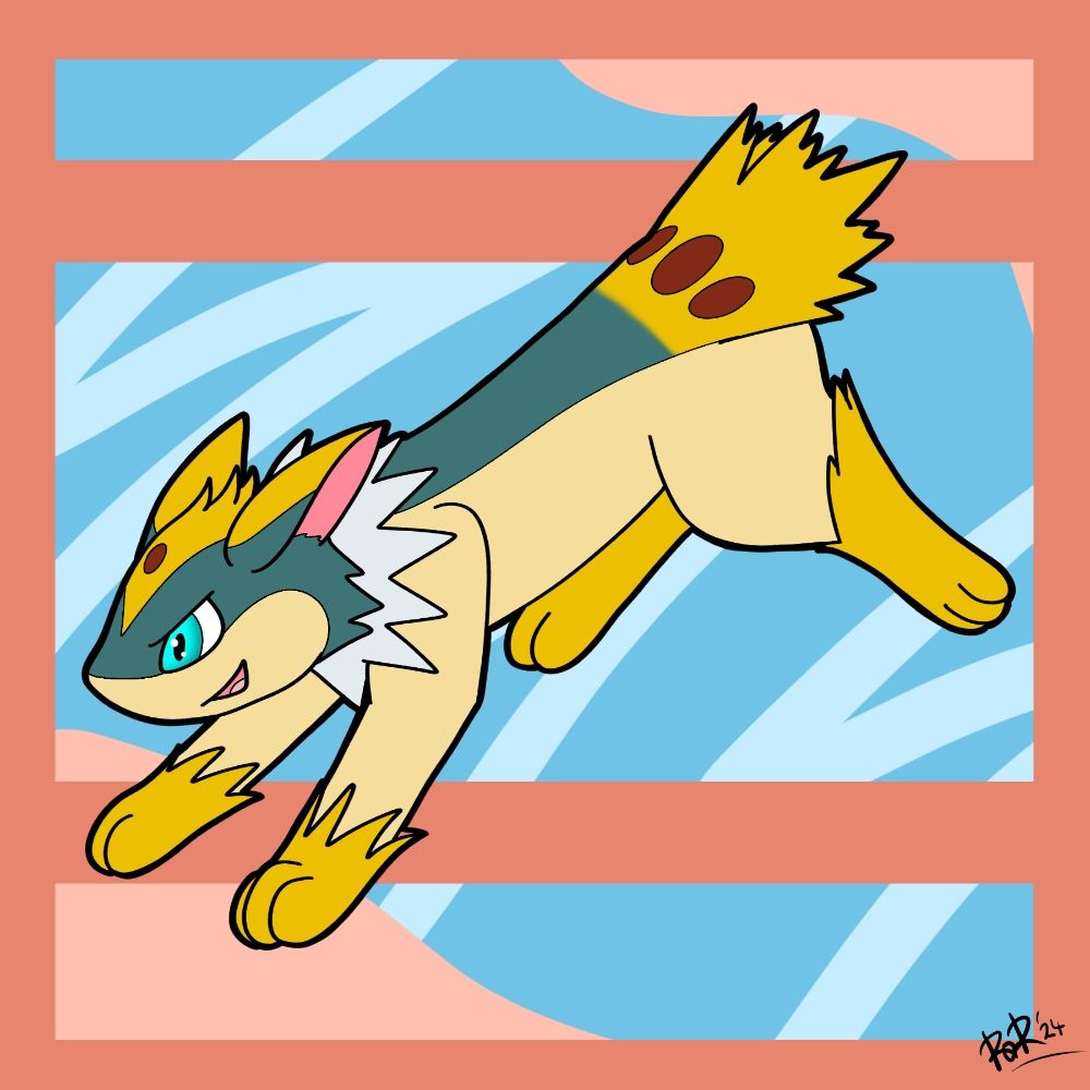 Hybrid Fire and Lightning Art