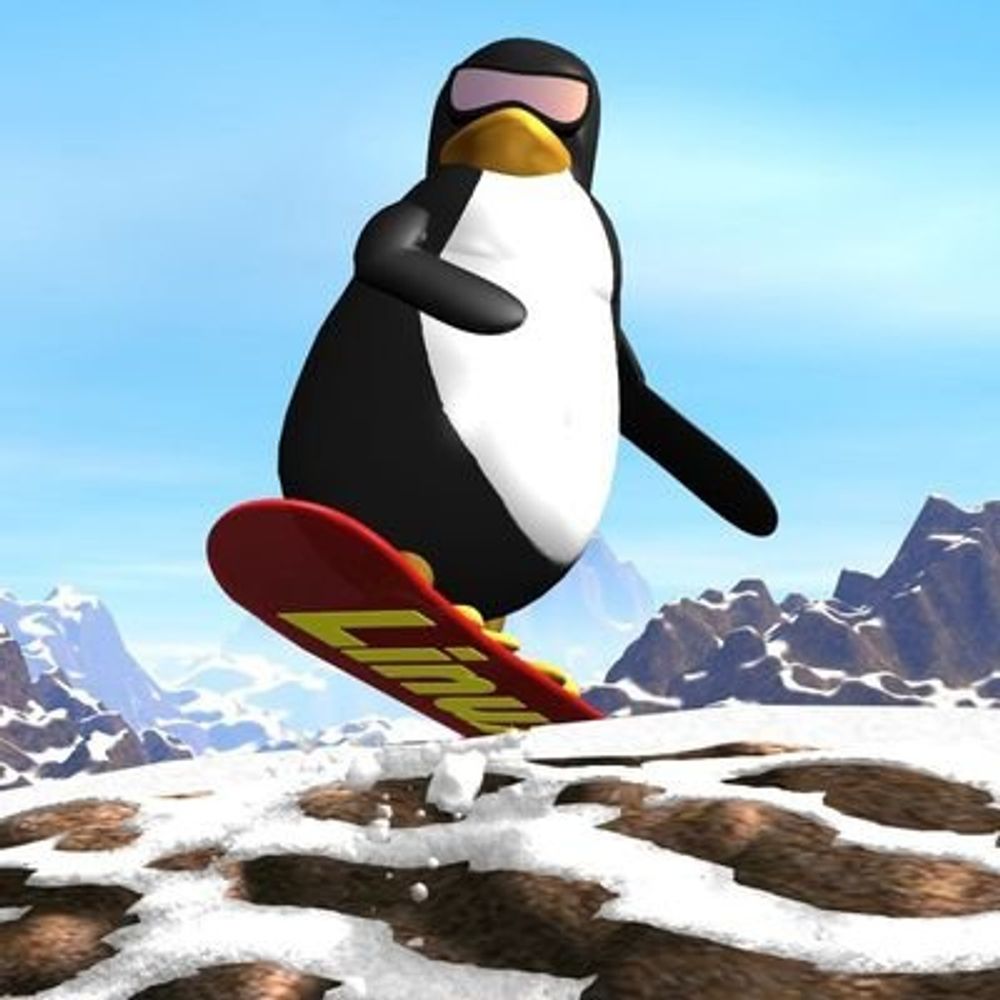 Switched on TuxSnowboard☕🚂