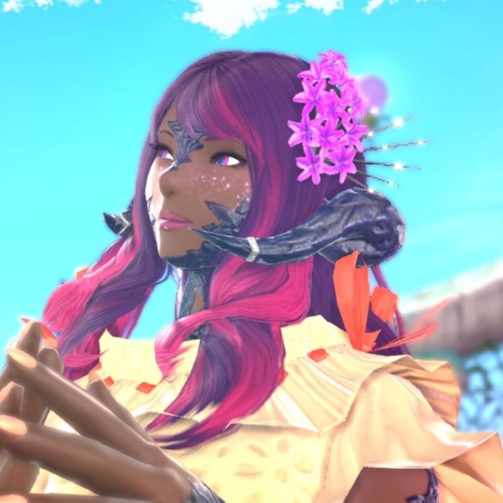 Tiny Au Ra in Eorzea