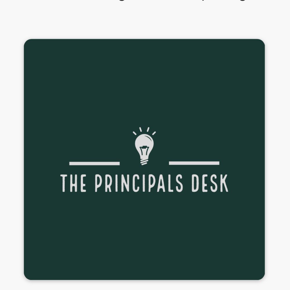 The Principal’s Desk