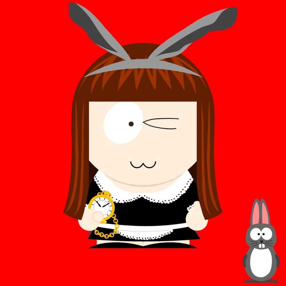 赤い子。