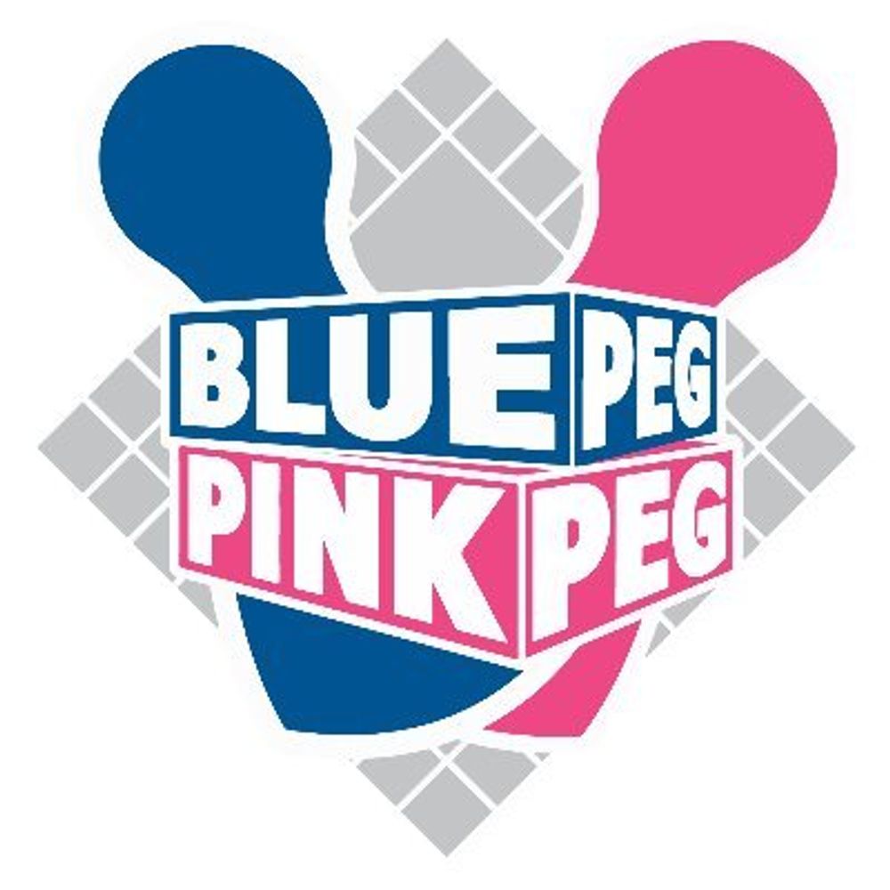 Blue Peg Pink Peg