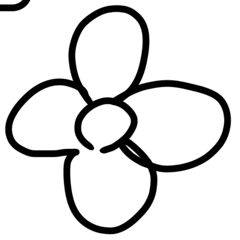 雪の上の花