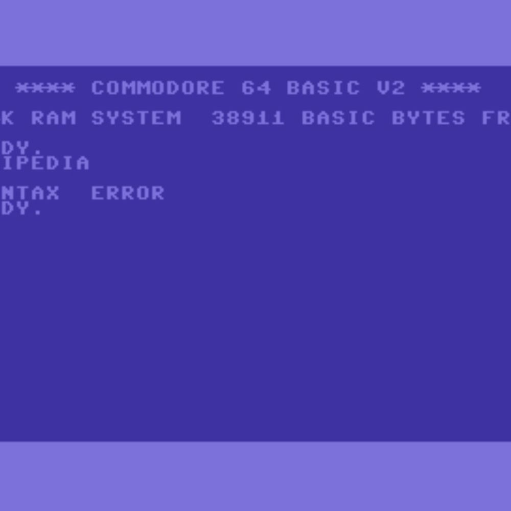 Syntax Error