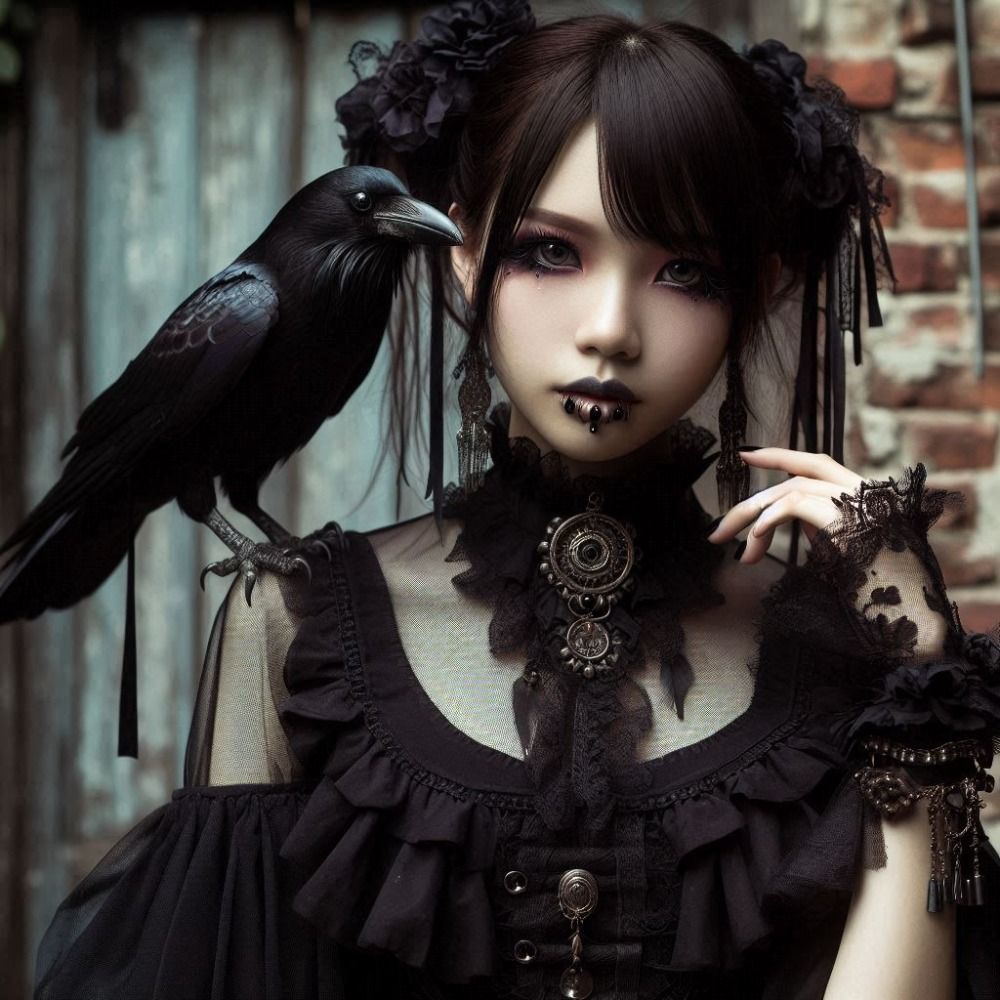 Alex, Crow in the dark🐦‍⬛🍽