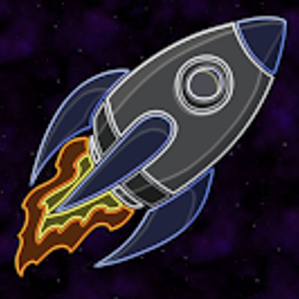 Neon Rocketship