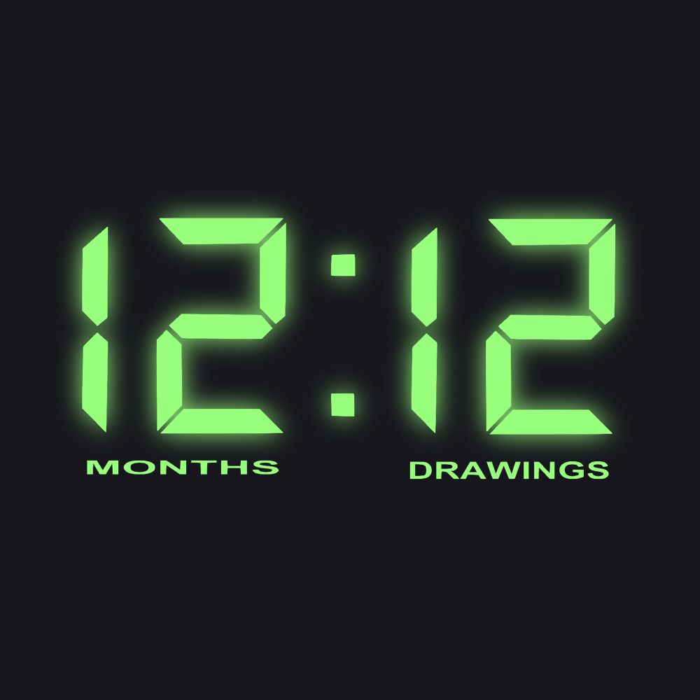 12 months 12 drawings