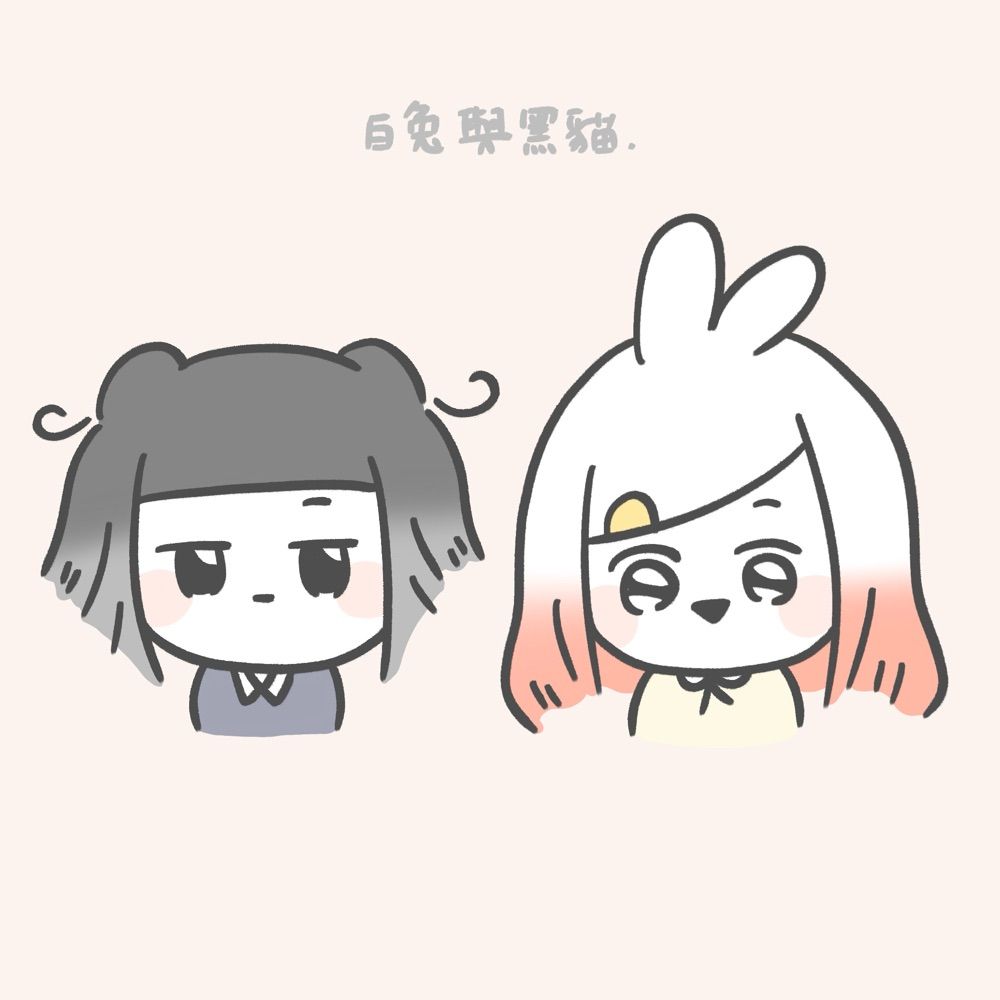 白兔與黑貓