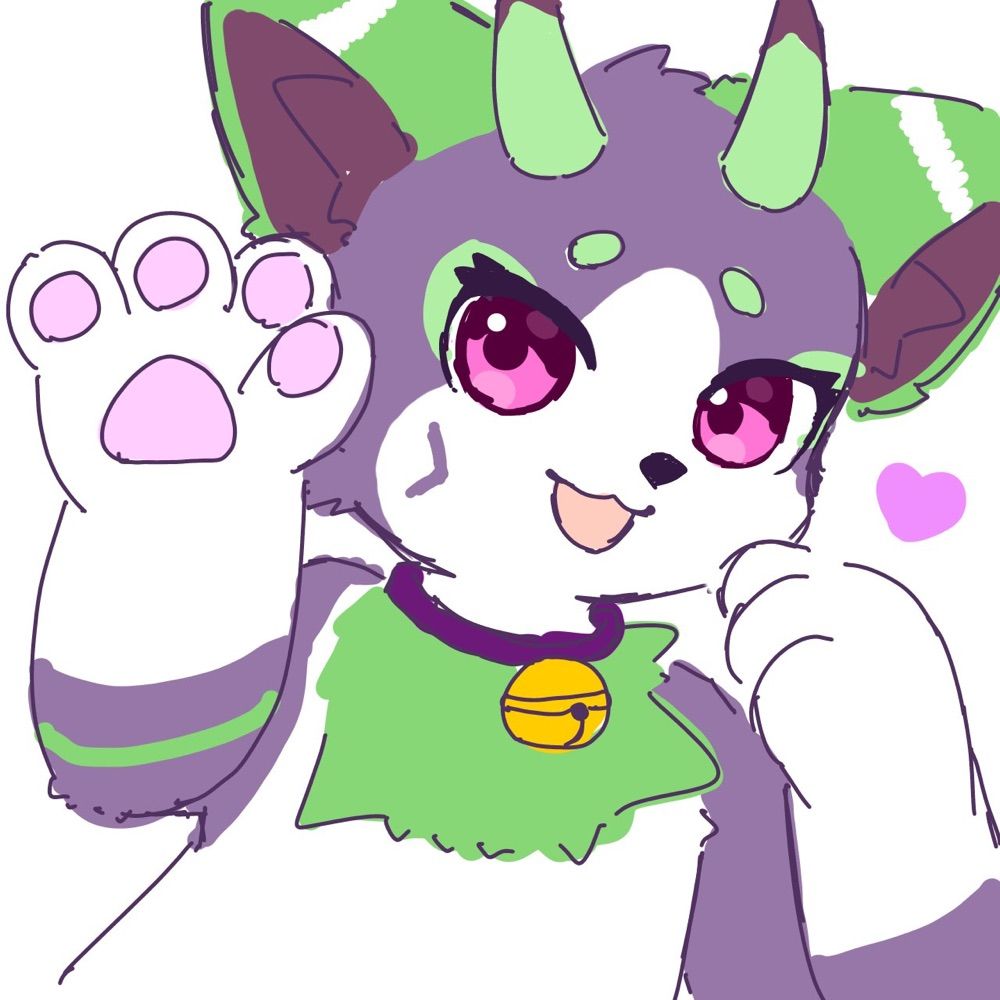 紫色のスミレくんにゃんにゃん🐱