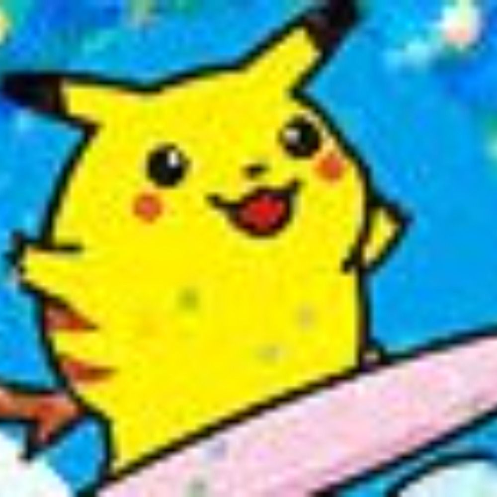 空を飛ぶピカチュウ