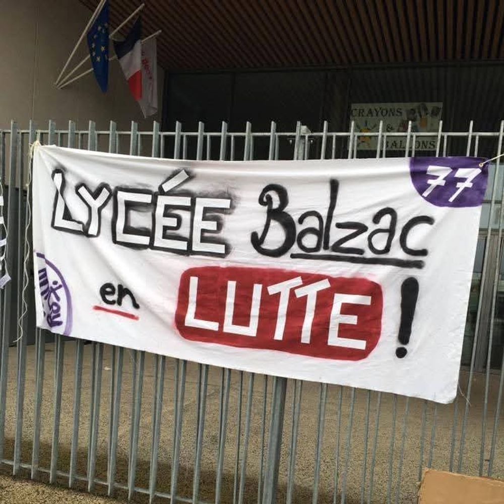 Lycée Balzac mobilisé !