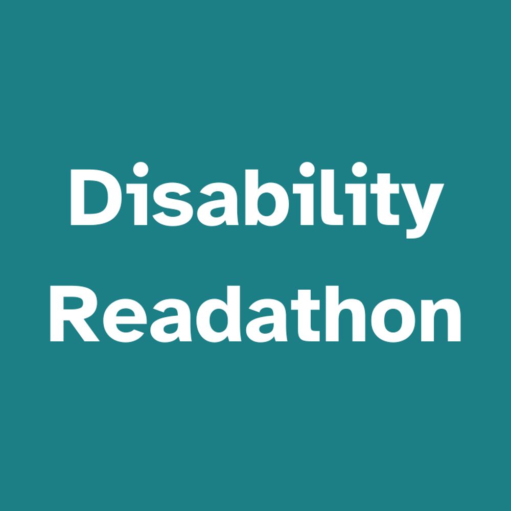 Disability Readathon Starts April1, 2025