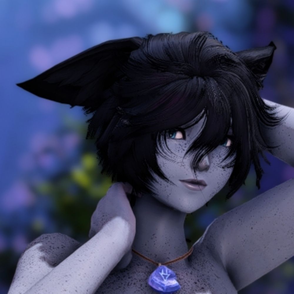 Smol cat 💙🐈‍⬛💙