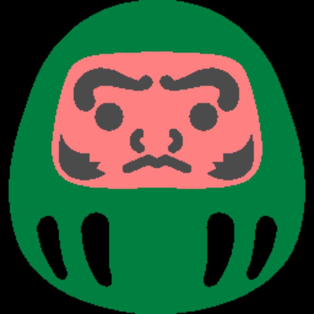 みどりのダルマ