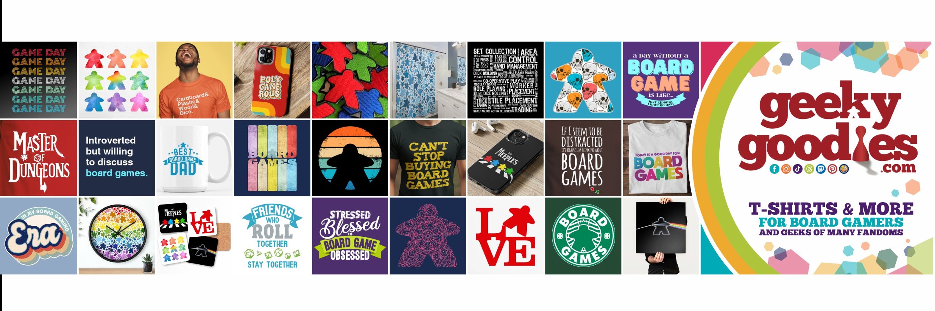 Board Game T-shirts @ Geeky Goodies