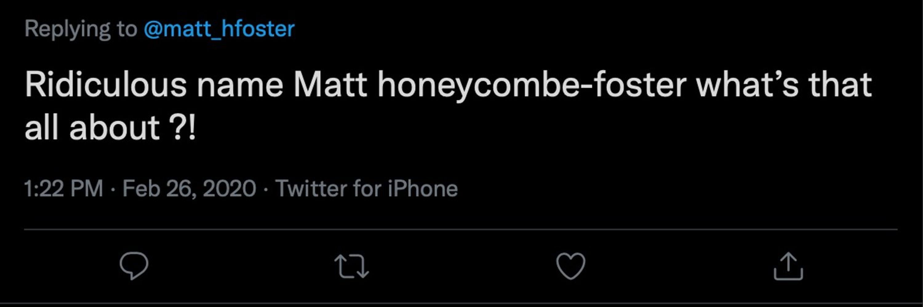 Matt Honeycombe-Foster