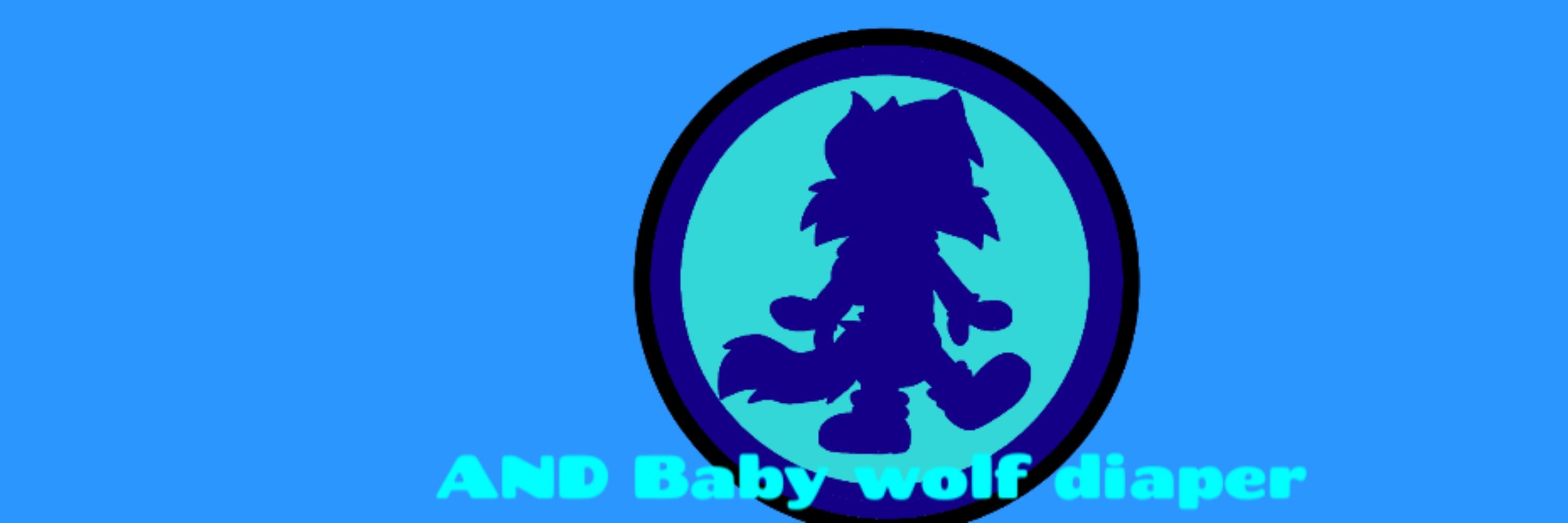 Poofy Wolf Baby Art