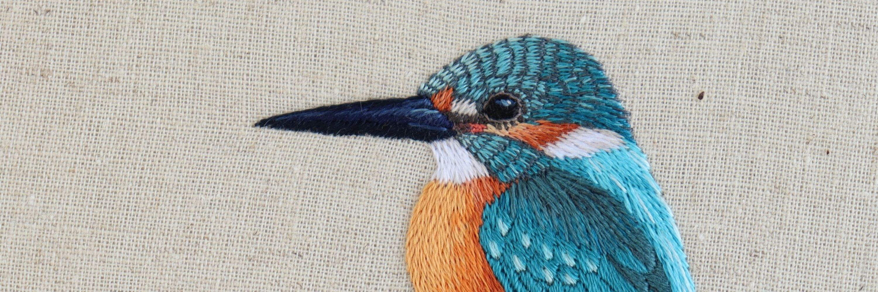 羽と糸/鳥類専門刺繍作家