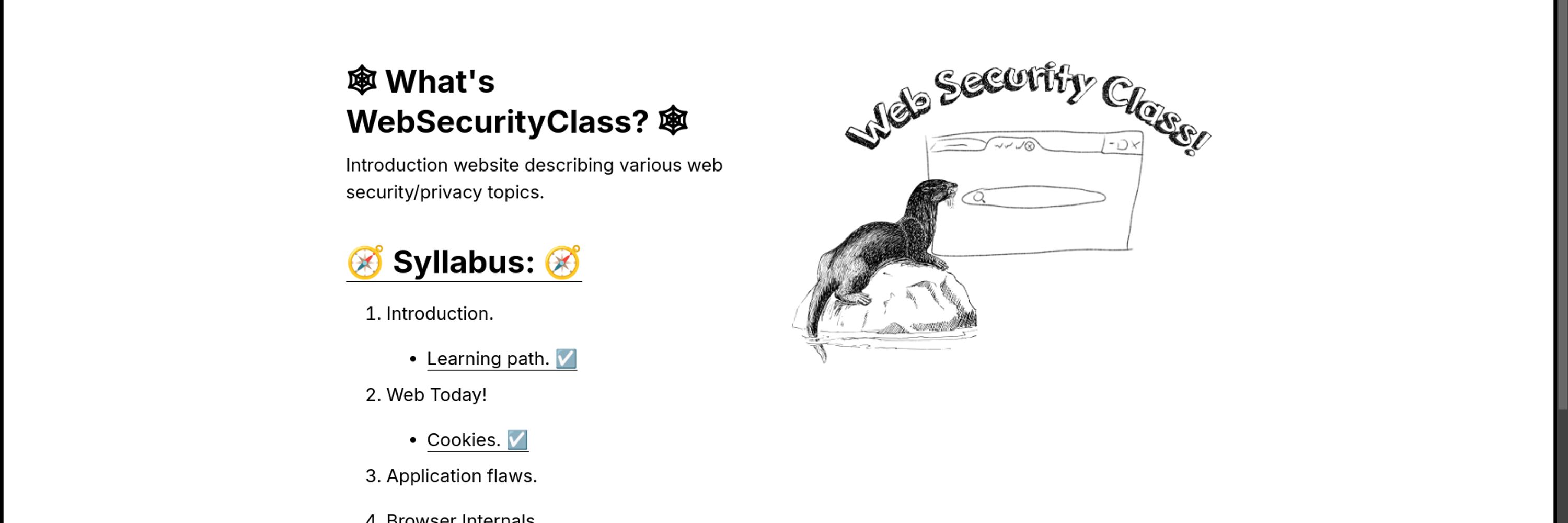 Web Security Class