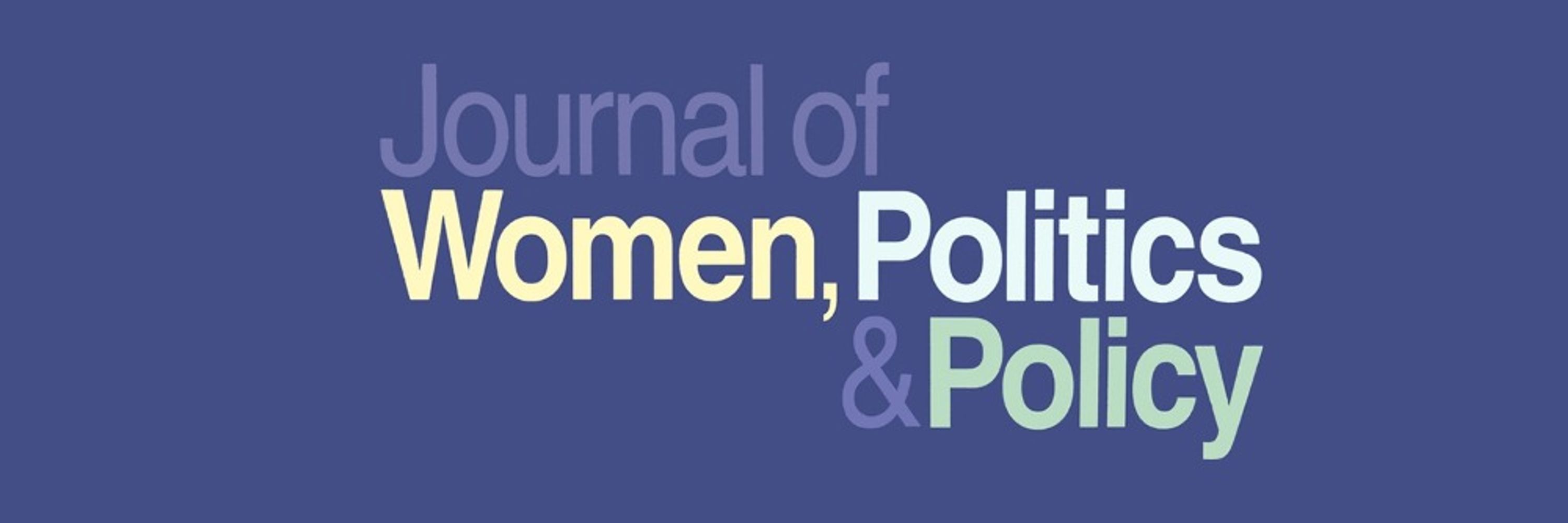 Journal of Women, Politics & Policy