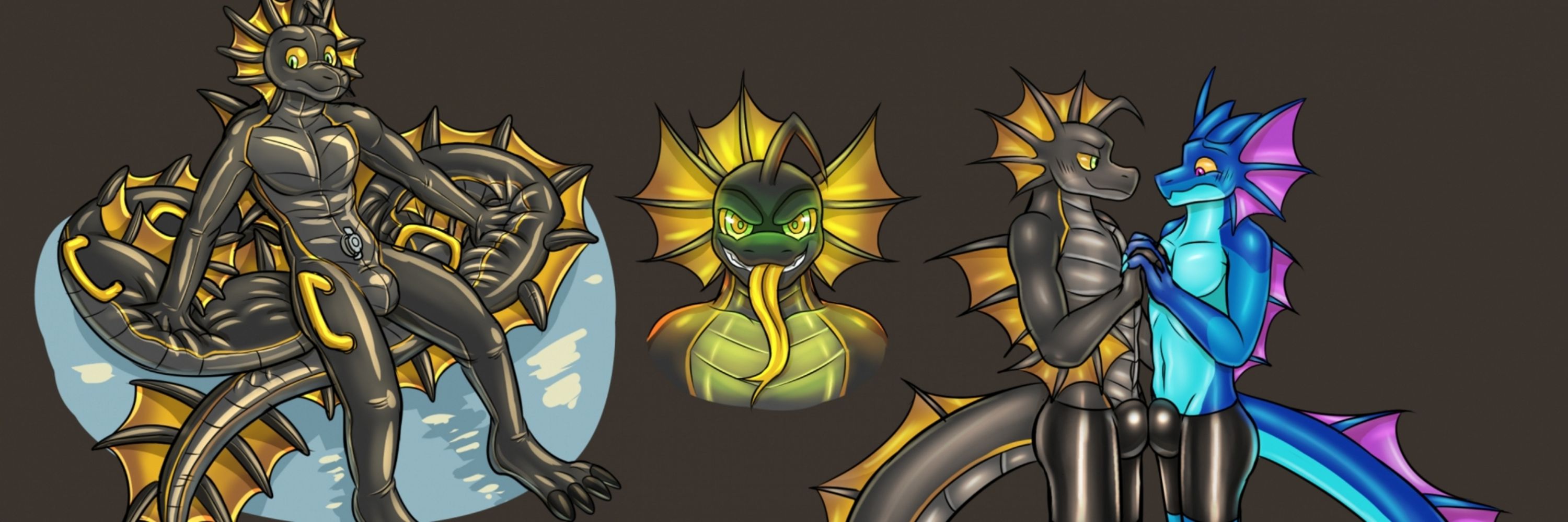 Squeaky swirly dragon