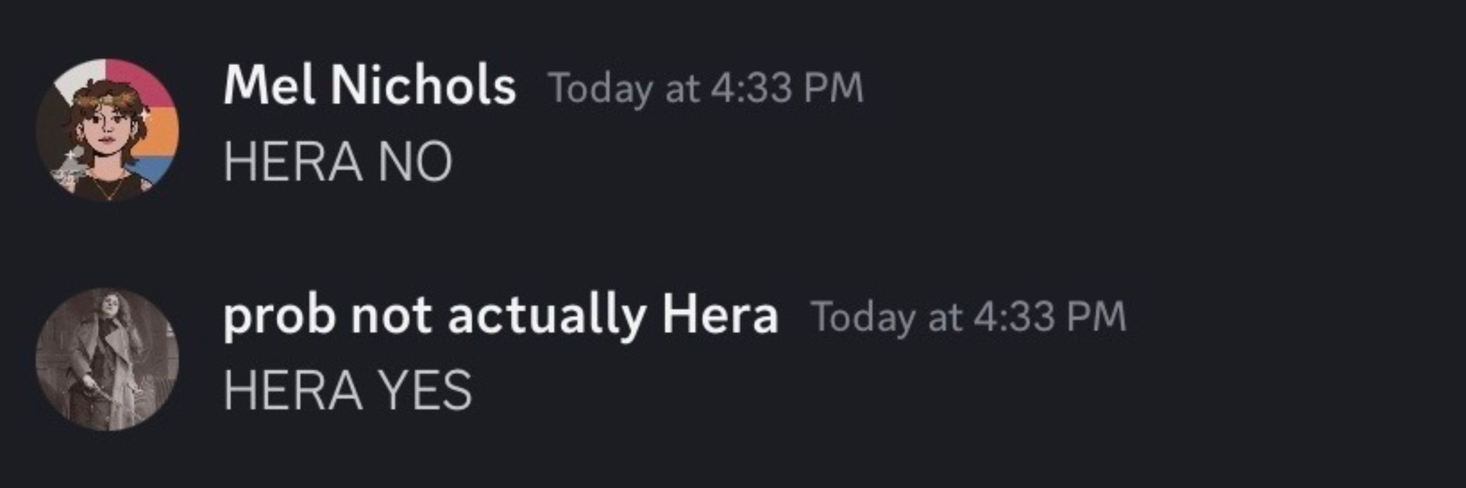 Probably not actually Hera